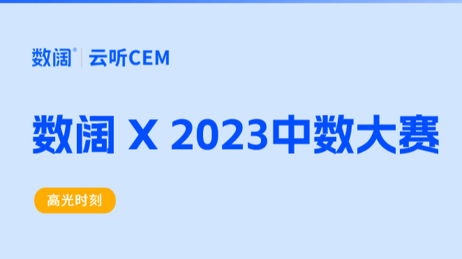 重磅喜讯！「数阔八爪鱼&云听CEM」斩获“2023中数大赛”三等奖